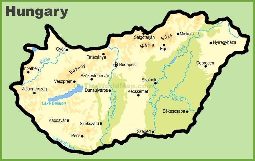 budapesta નકશો