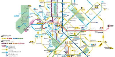 નકશો બુડાપેસ્ટ ફેરી