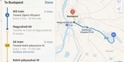 બુડાપેસ્ટ kelenfold ટ્રેન સ્ટેશન નકશો