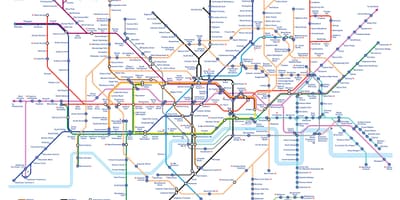 Tube નકશો બુડાપેસ્ટ